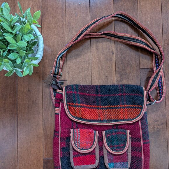 3/$20 NAVAJO KNIT VINTAGE SIDE BAG - Picture 2 of 4